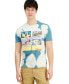 Фото #1 товара Men's More Vibes Tie-Dyed Graphic Crewneck T-Shirt