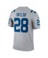 Фото #2 товара Men's Jonathan Taylor Gray Indianapolis Colts Inverted Legend Jersey