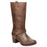Jambu Autumn Tall Zippered Womens Brown Casual Boots J9AUT62
