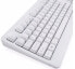 Perixx PERIBOARD-517 - Full-size (100%) - USB - Membrane - QZERTY - White