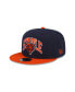 ფოტო #1 პროდუქტის Men's X Staple Navy, Orange Chicago Bears Pigeon 9Fifty Snapback Hat