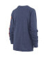 ფოტო #4 პროდუქტის Women's Navy Auburn Tigers Plus Size Two-Hit Canyon Long Sleeve T-shirt