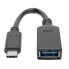 Фото #4 товара Tripp U428-06N-F USB-C to USB-A Adapter (M/F) - USB 3.2 Gen 1 (5 Gbps) - Thunderbolt 3 Compatible - 6-in. (15.24 cm) - 0.15 m - USB C - USB A - USB 3.2 Gen 2 (3.1 Gen 2) - Male/Female - Black