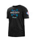 Фото #3 товара Men's Black Charlotte Hornets 2021/22 City Edition Brushed Jersey T-shirt