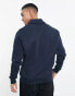 ASOS DESIGN oversized polo sweatshirt in navy