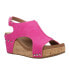 Фото #2 товара Corkys Carley Studded Wedge Womens Pink Casual Sandals 30-5316-BPWC-Q