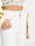 New Look Petite mid rise flare jean in white