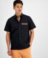 ფოტო #1 პროდუქტის Men's Relaxed-Fit Logo-Print Button-Down Shirt, Created for Macy's