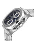 ფოტო #2 პროდუქტის Men's Potente Chronograph Swiss Automatic Silver-Tone Stainless Steel Watch 40mm
