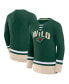 Фото #1 товара Men's Green Minnesota Wild Back Pass Lace-Up Long Sleeve T-shirt