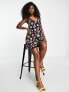 Фото #3 товара Miss Selfridge Premium festival embellished strappy cami dress in neon floral - MULTI