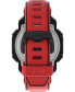 ფოტო #4 პროდუქტის UFC Men's Knockout Digital Red Polyurethane Watch, 48mm