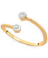 ფოტო #1 პროდუქტის Diamond Bezel Bypass Ring (1/10 ct. t.w.) in 14k Gold, Created for Macy's