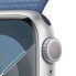 Apple Watch Series 9 Aluminium Silber"Silber 41 mm One Size (130-200 mm Umfang) Winterblau GPS