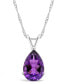 ფოტო #1 პროდუქტის Amethyst (2-5/8 ct. t.w.) Pendant Necklace in Sterling Silver