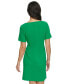 Petite Gathered-Sleeve Sheath Dress