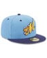 Фото #4 товара Men's Light Blue Montgomery Biscuits Authentic Collection Alternate Logo 59FIFTY Fitted Hat