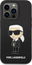 Karl Lagerfeld Etui Karl Lagerfeld KLHCP14XSNIKBCK Apple iPhone 14 Pro Max hardcase czarny/black Silicone Ikonik