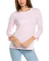 Фото #1 товара Forte Cashmere 3/4-Sleeve Crew Cashmere Sweater Women's