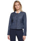 ფოტო #1 პროდუქტის Women's Crewneck Button-Front Jacket