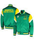 Фото #1 товара Men's Kelly Green Minnesota North Stars Midweight Satin Full-Snap Jacket