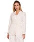 ფოტო #4 პროდუქტის Women's Fringed Tie Waist Front Button Blazer