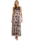 ფოტო #1 პროდუქტის Women's Foil Printed Tiered Halter Dress