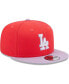Фото #3 товара Men's Red, Purple Los Angeles Dodgers Spring Basic Two-Tone 9FIFTY Snapback Hat