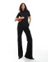 Фото #4 товара Mango jersey top tailored jumpsuit in black