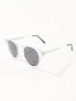 Spitfire teddy boy round sunglasses in clear with black lens Прозрачный - фото #5