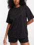 ASOS DESIGN mix & match cotton oversized pyjama tee in black