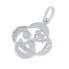 Фото #2 товара Silver pendant zodiac sign Aquarius - four-leaf clover SILVEGOB10281S02