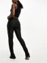 Фото #3 товара ASOS DESIGN Hourglass skinny kick flare jean in coated black