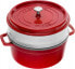 Фото #1 товара STAUB Garnek żeliwny okrągły z wkładem Staub - 3.8 ltr, Czerwony