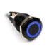 Фото #1 товара Impactics Vandalismustaster 19mm, IP65, blaue LED - schwarz