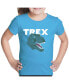 ფოტო #1 პროდუქტის Big Girl's Word Art T-shirt - T-Rex Head