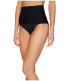 Фото #2 товара Trina Turk 178003 Key Solids Shirred High Waist Hipster Bikini Bottom Black Sz 6