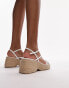 Topshop Wide Fit Jess espadrille wedge in white Белый, 41 - фото #3