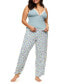 Фото #1 товара Plus Size Bryony Pajama Cami & Pants Set