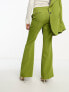 Фото #3 товара ASOS DESIGN flare suit trouser in moss