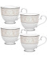 Фото #1 товара Montvale Platinum Set of 4 Cups, Service For 4