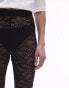 Фото #2 товара Topshop lace legging in black