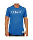 Фото #1 товара Men's Blue Charlotte FC Tri-Blend T-shirt
