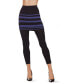 Women's Pija Capri Skirted Leggings Black-Blue, M/L - фото #2