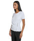 Women's Gathered Button-Side Top