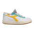 Фото #1 товара Diadora Mi Basket Row Cut Tennis Lace Up Mens White Sneakers Casual Shoes 17854