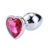 Фото #1 товара Heart Shaped Butt Plug Rose Coral Size M