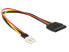 Фото #2 товара Delock 0.24m SATA 15p / 4p - 0.24 m - SATA 15-pin - 4-pin PWM - Male - Male - Straight