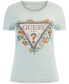 Women's Triangle Floral Logo Embellished T-Shirt