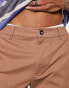 Фото #3 товара ASOS DESIGN skinny chino shorts in mid length in brown